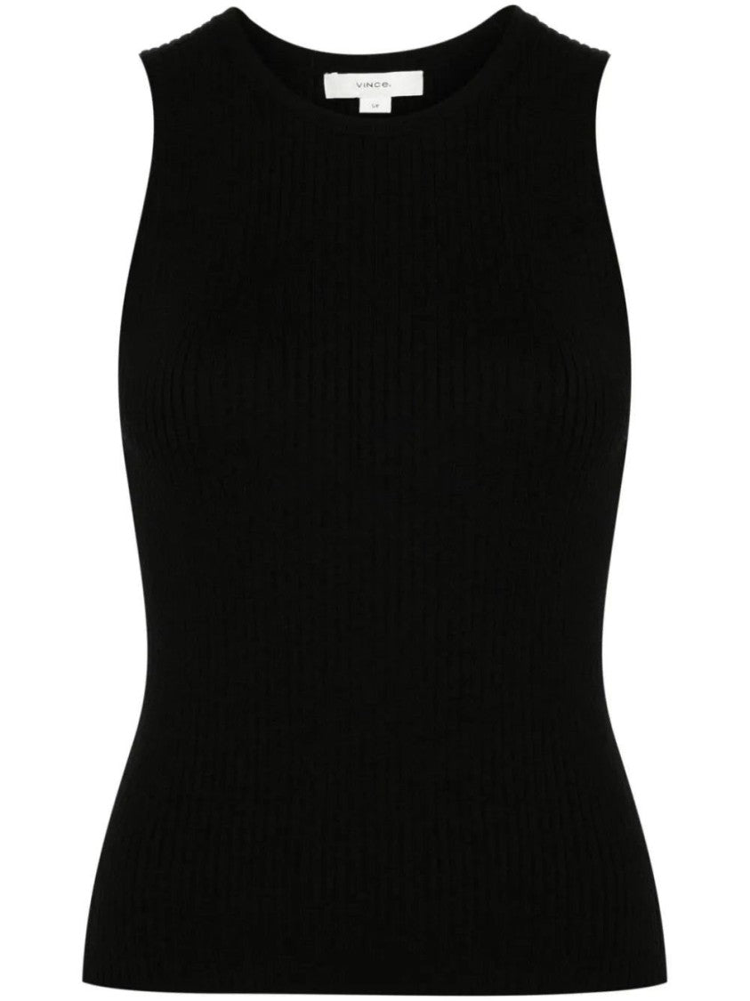 Vince Ribbed High Nk Tank