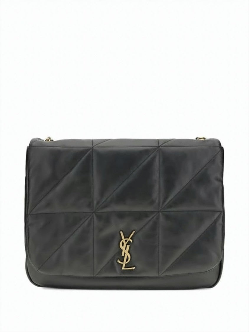 Saint Laurent Geometric Quilted Calf Leather Shoulder Bag