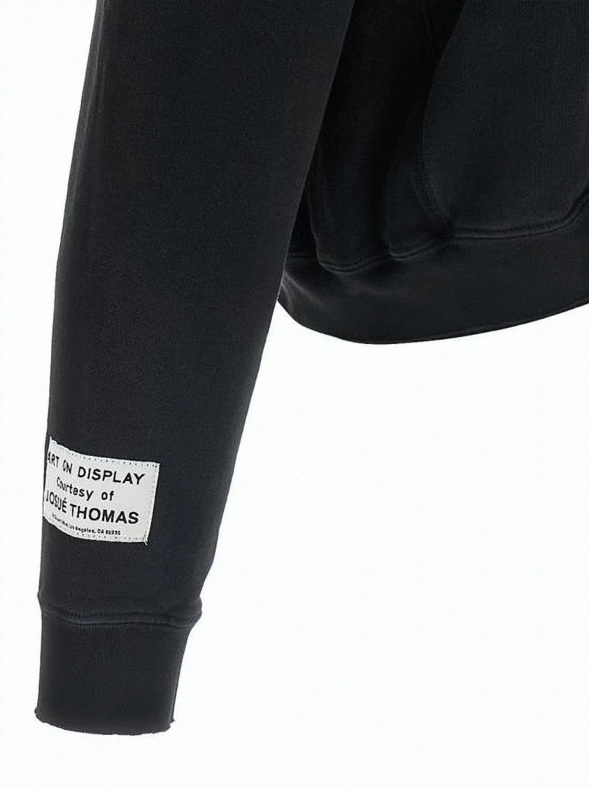 Gallery Dept. Black Zip-Up Hoodie With Bold Logo