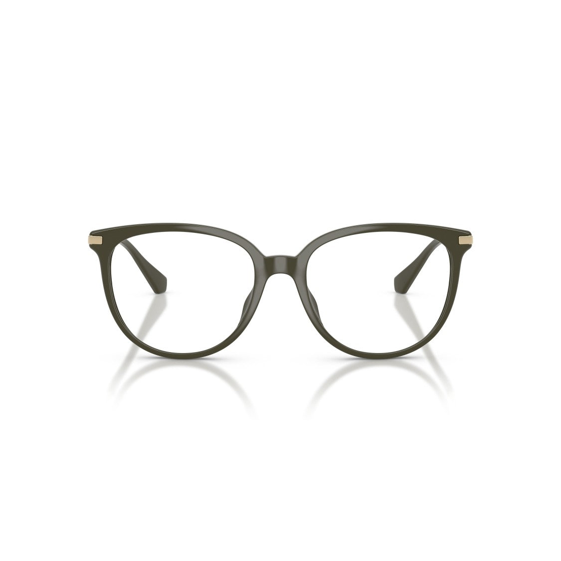 Michael Kors 0Mk4106u Rounded Cat-Eye Eyeglasses In Muted Olive Green
