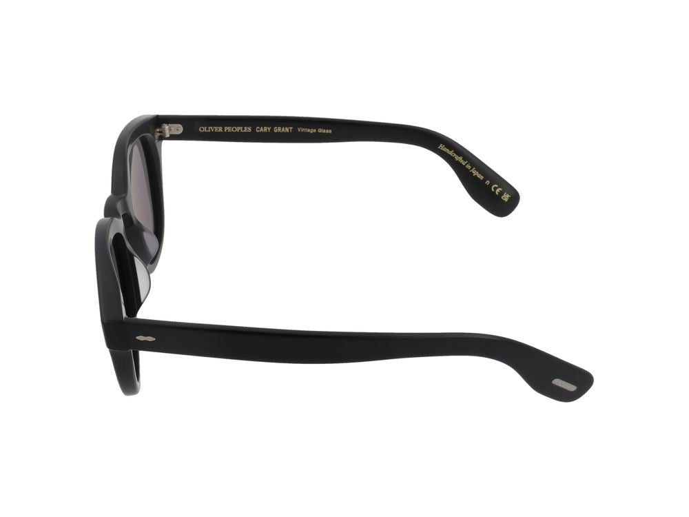 Oliver Peoples Rounded Metallic Accent Sunglasses