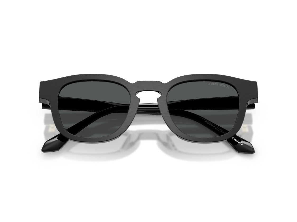 Giorgio Armani Black 0Ar8254u Matte Square Sunglasses