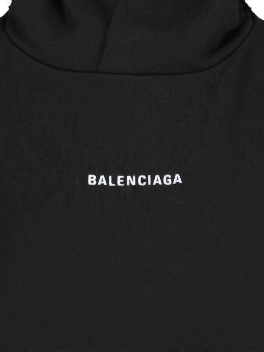 Balenciaga Logo Hoodie – Black
