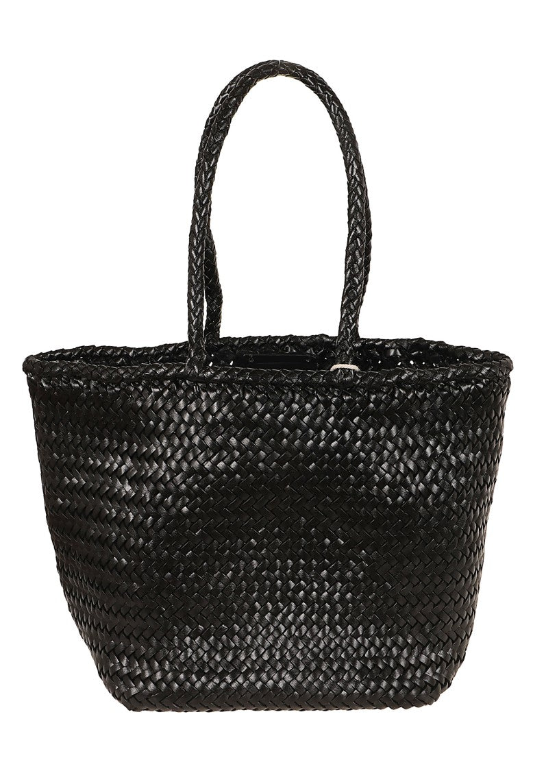 Dragon Hand-Woven Black Buffalo Calfskin Bucket Bag