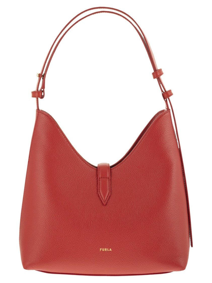 Furla Hobo Shoulder Bag In Smooth Calfskin