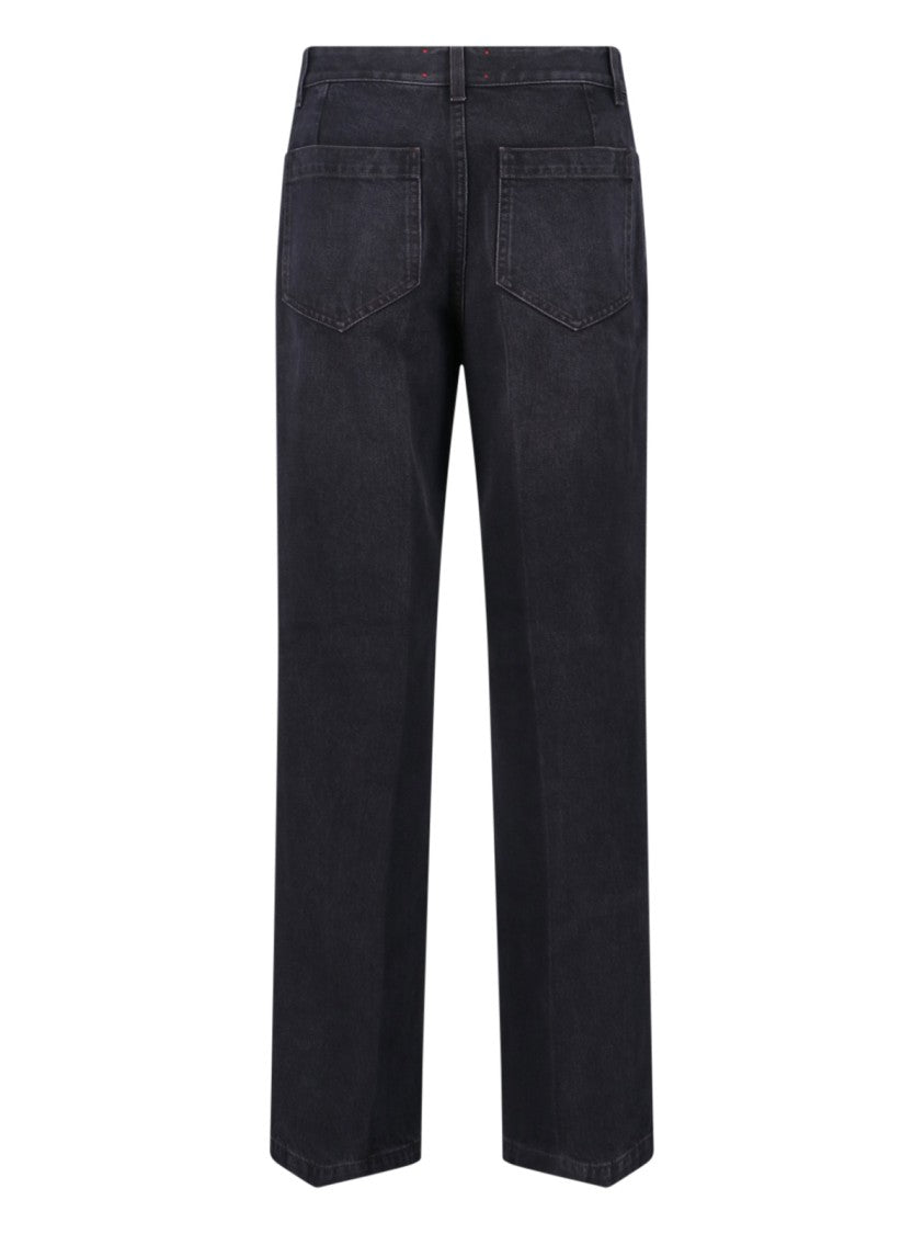 Seafarer Straight Cut Black Jeans With Five-Pocket Design