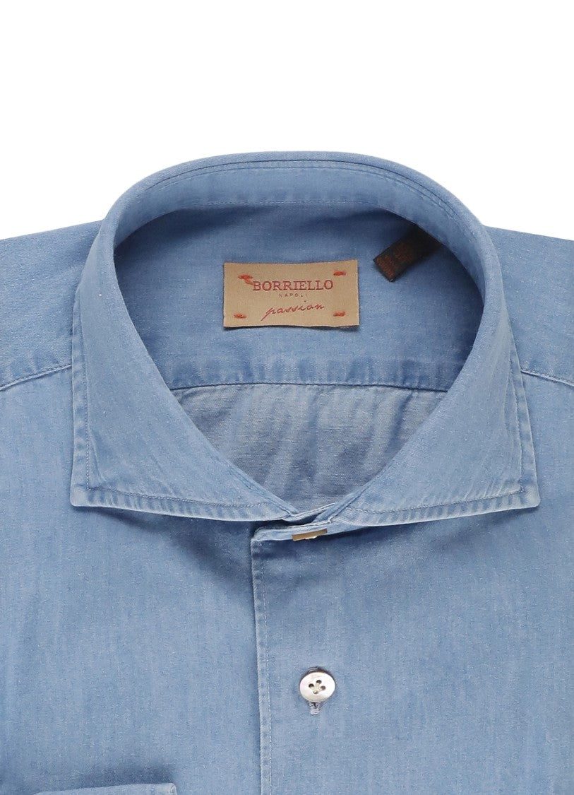 Borriello Light Blue Classic Collar Shirt