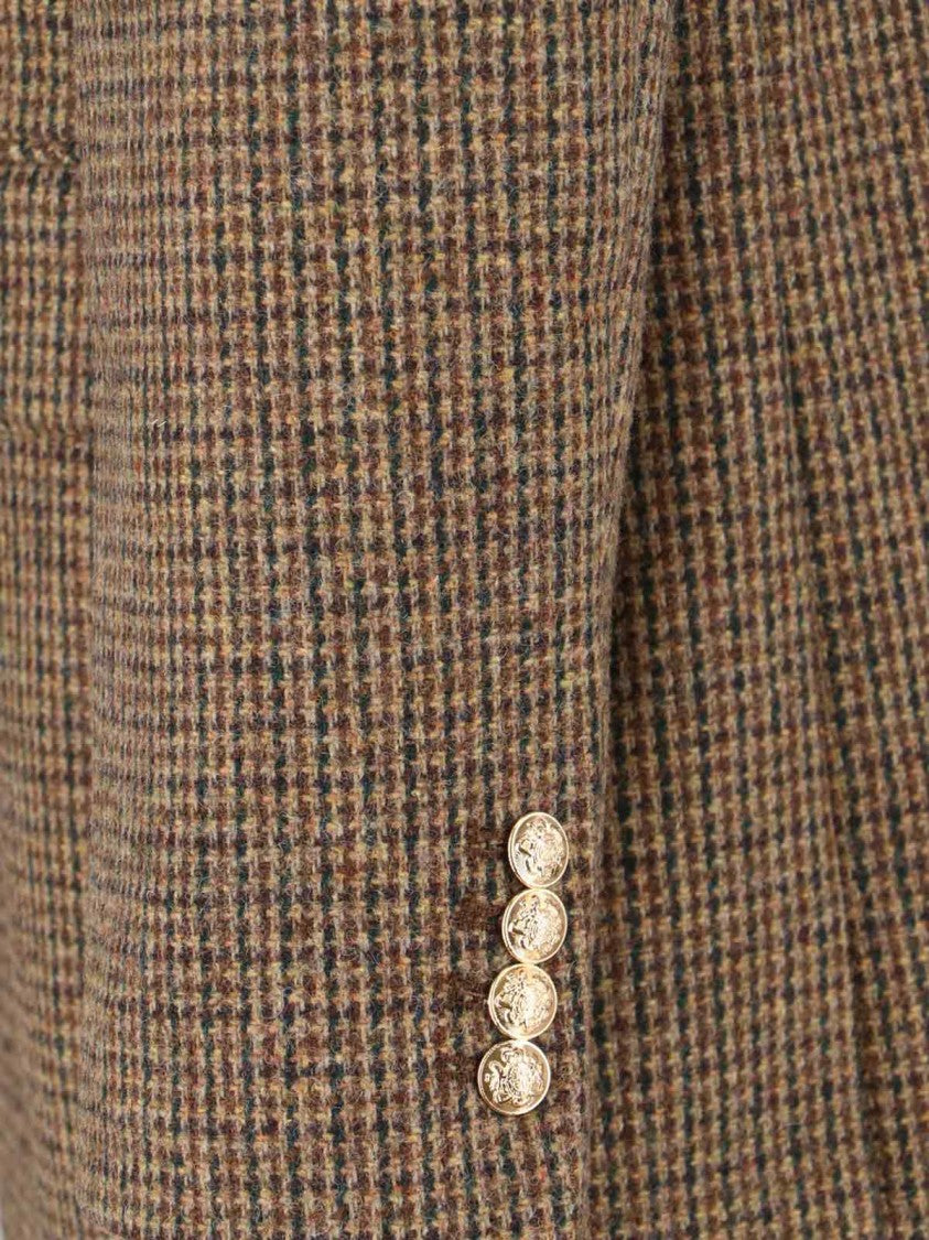 Dunst Single-Breasted Wool Blend Blazer – Brown