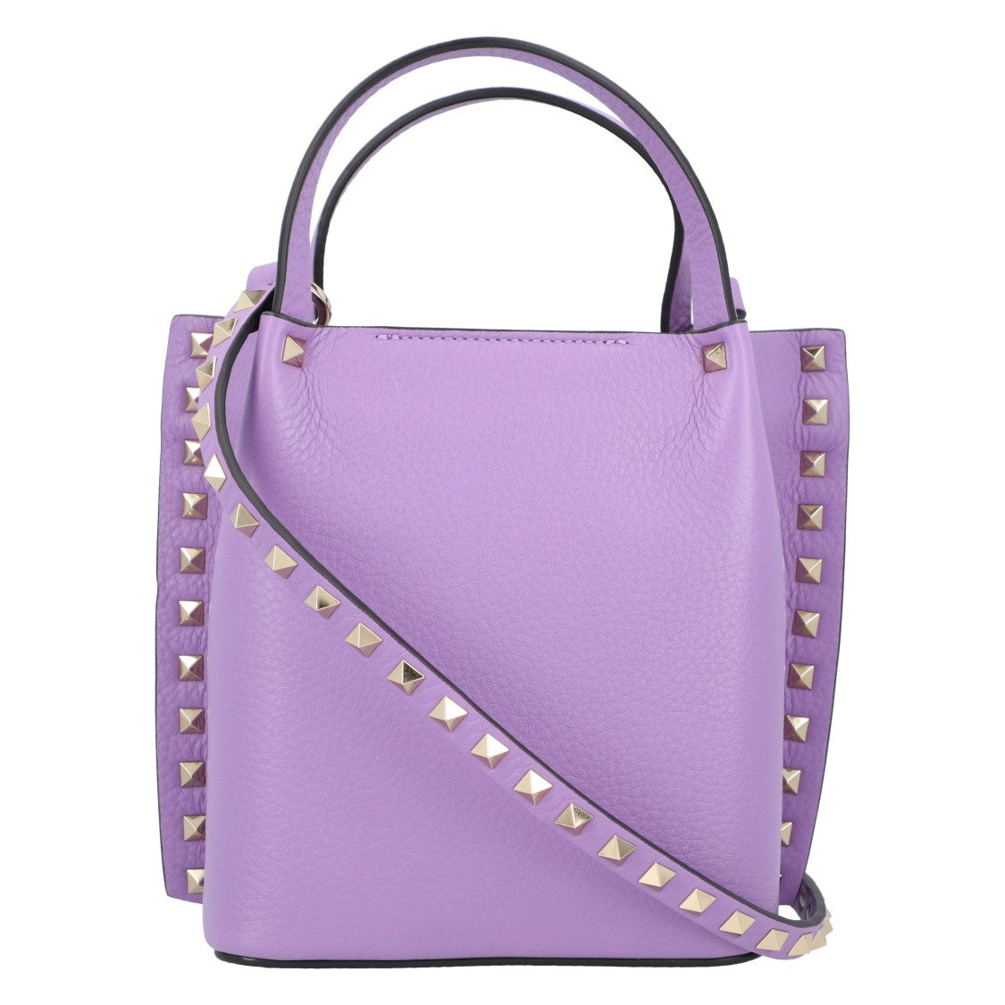 Valentino Rockstud-Embellished Tote Bag Purple