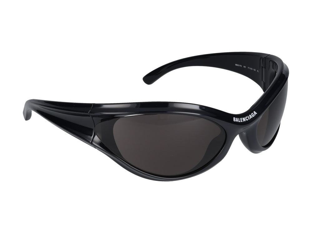 Balenciaga Black Bb0317s Oversized Cat-Eye Sunglasses