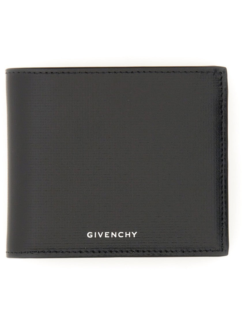 Givenchy Textured Black Leather Wallet