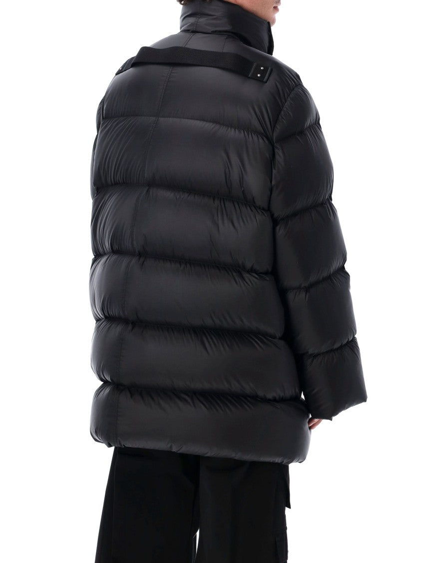 Rick Owens Black Turtle Coat Down Jacket