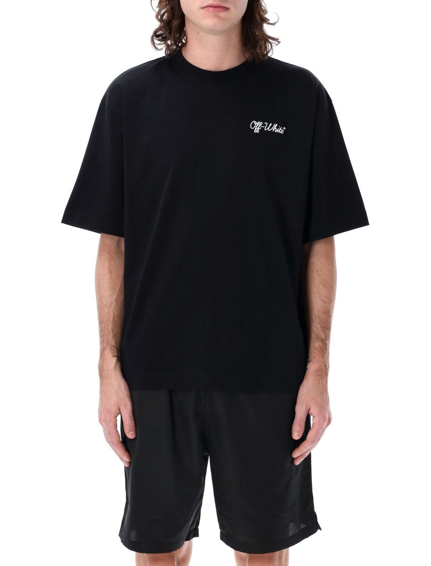 Off-White Script Oversized Cotton Tee