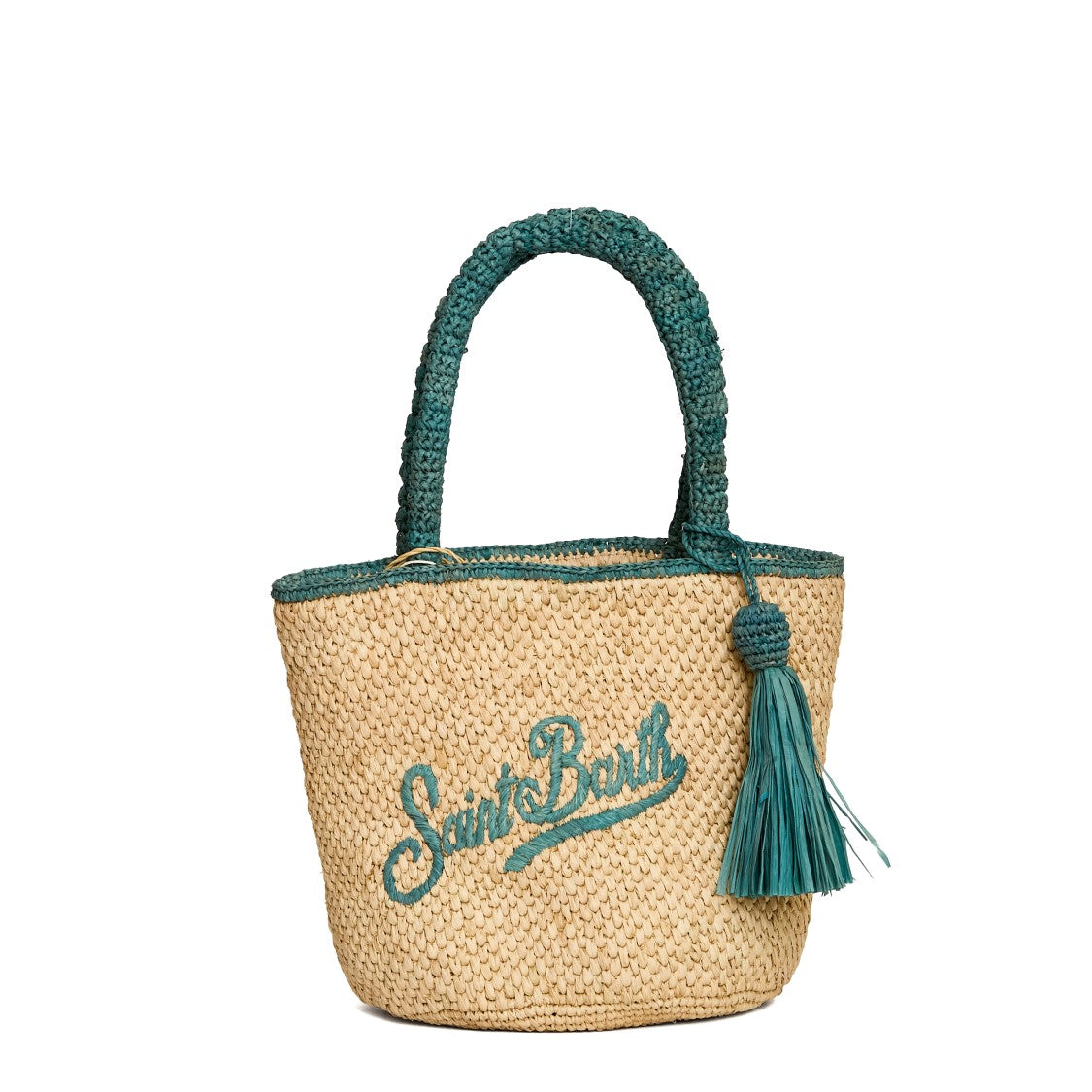 Mc2 Saint Barth Marcy Woven Bi-Color Tote Bag