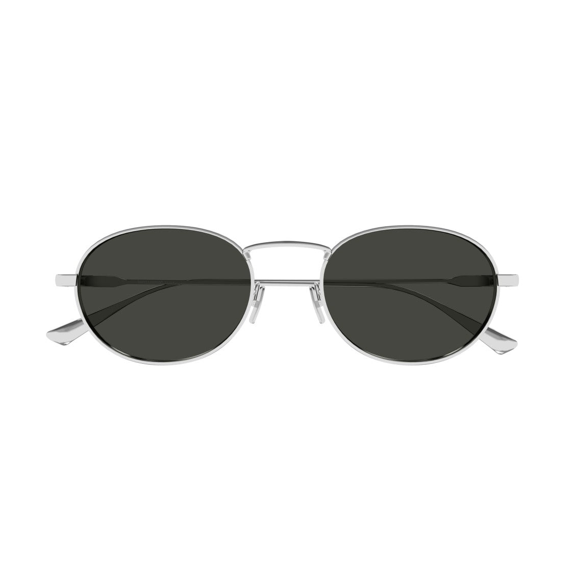 Saint Laurent Sl 799 Oval Shaped Silver Metal Frame Sunglasses