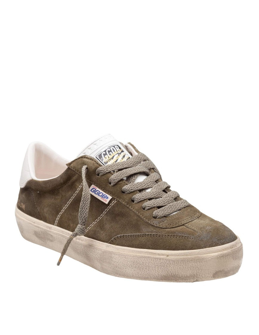 Golden Goose Soul Star Suede Sneakers, Military Green