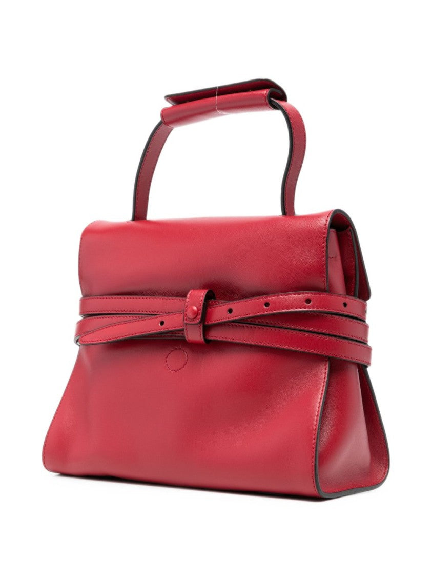 Moschino Structured Handbag With Double Wrap-Around Belt Detail