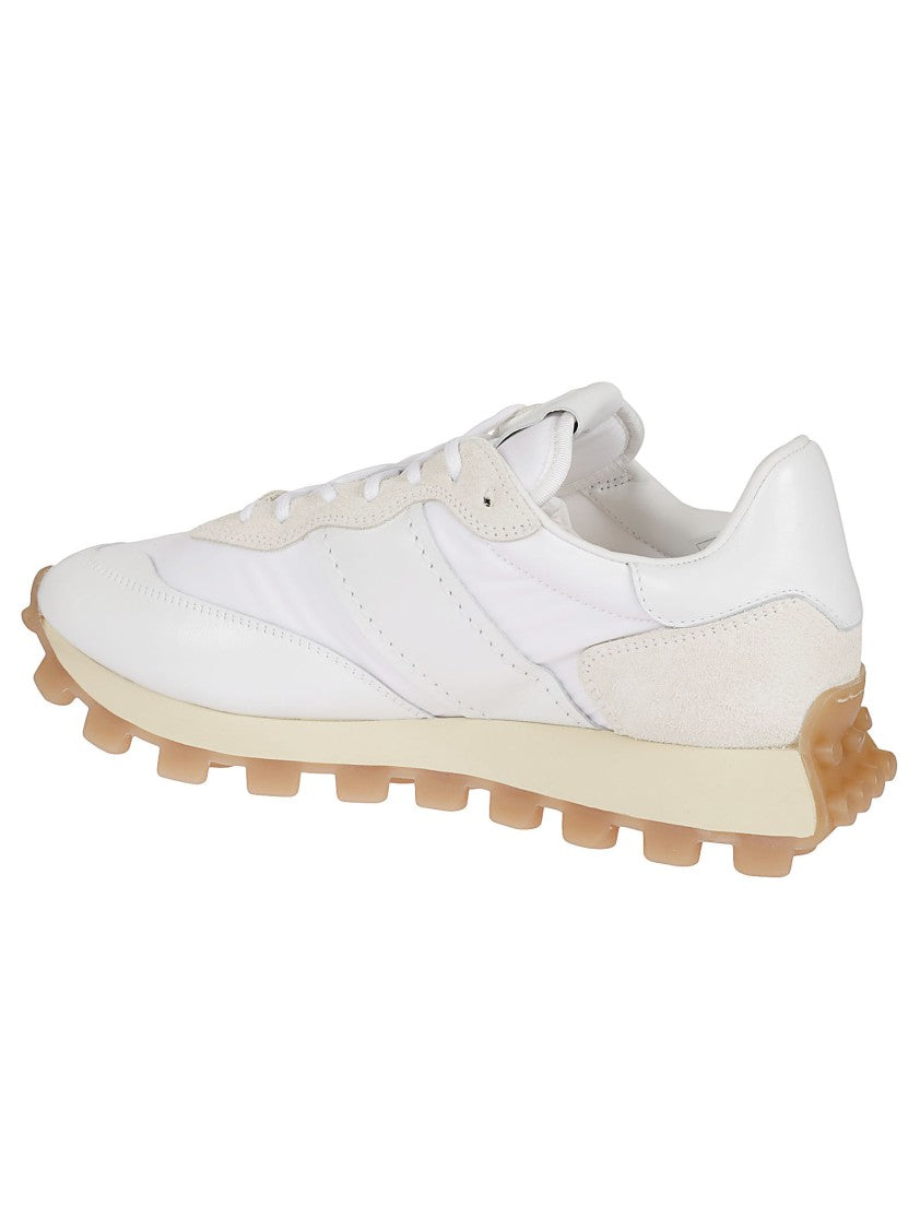 Tod's Smooth Leather Sneakers With Suede Accents