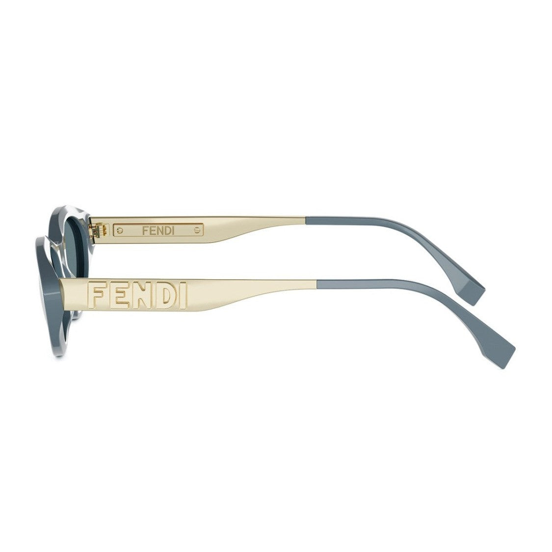 Fendi Grey Fendigraphy Acetate Cat-Eye Sunglasses