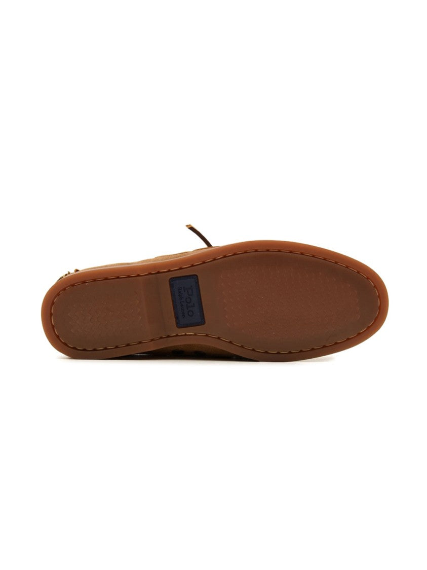 Polo Ralph Lauren Light Beige Merton Suede Boat Shoes