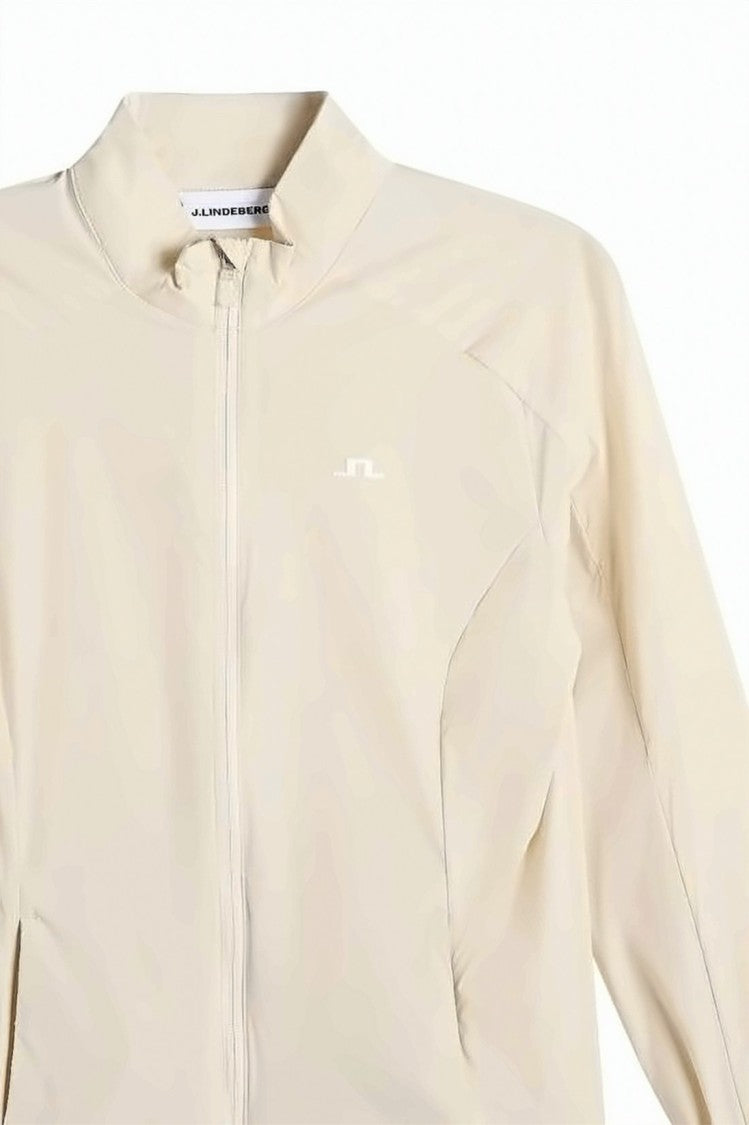 J Lindeberg Minimalist High-Collar Jacket With Zipper Closure