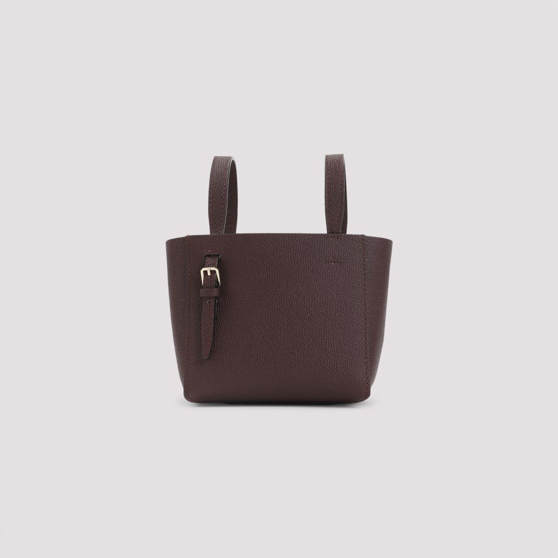 Valextra Structured Calf Leather Shoulder Bag