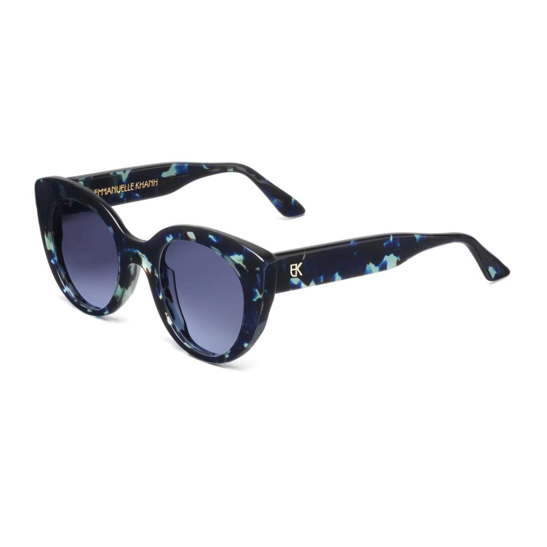 Emmanuelle Khanh Blue Portia Cat-Eye Sunglasses
