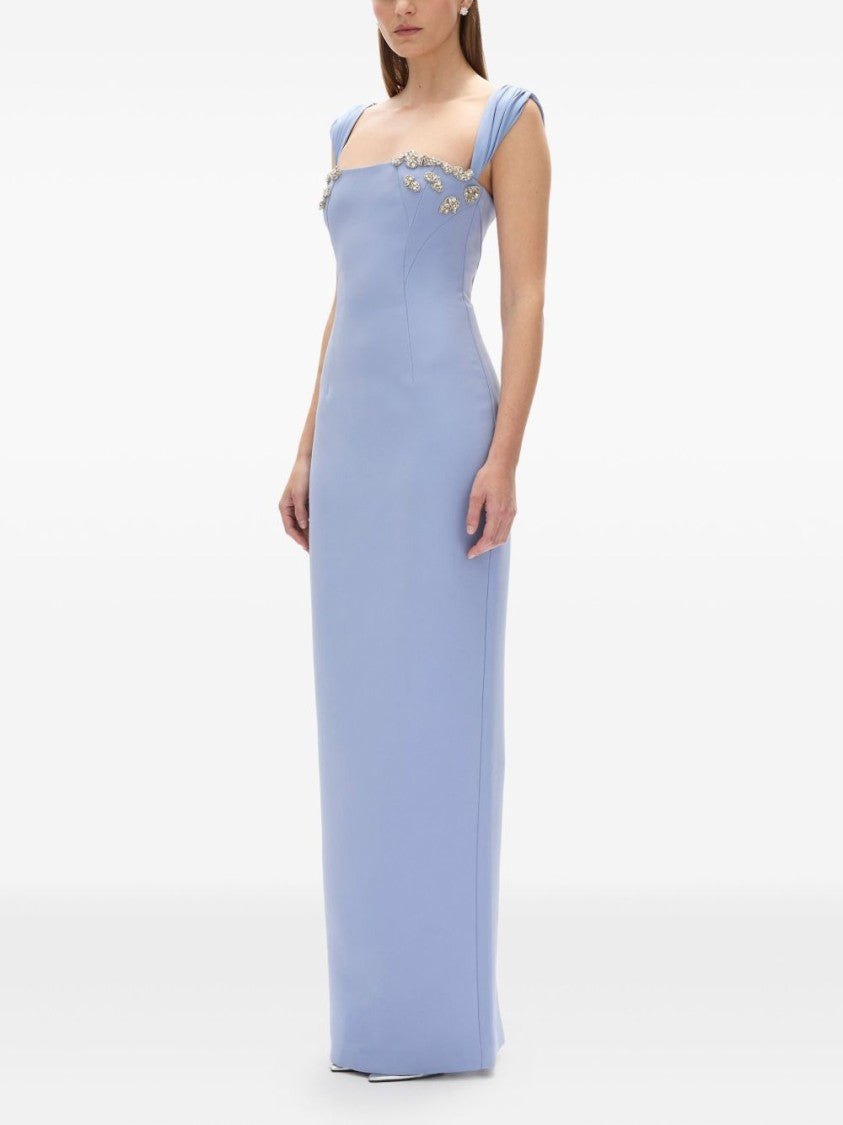 Rachel Gilbert Fitted Column Dress With Straight Neckline
