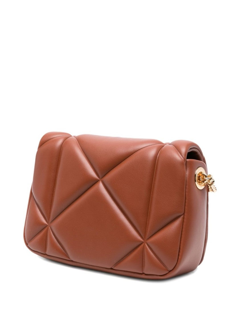 Love Moschino Shoulder Bag With Quilted Geometric Pattern