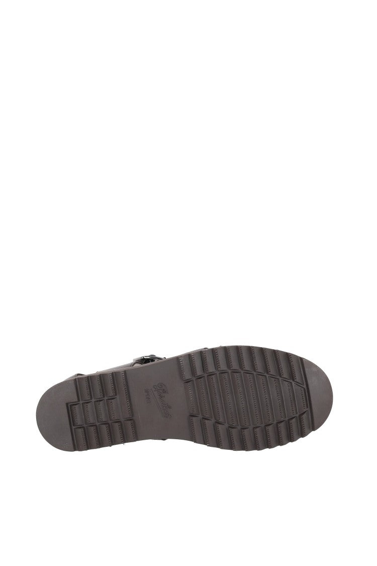 Paraboot Handcrafted Woven Calfskin Leather Fisherman Sandals