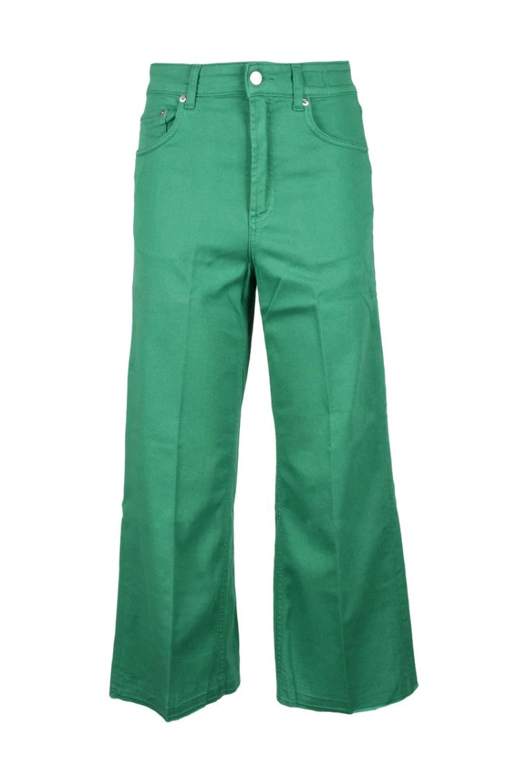 Department 5 Green Cotton Stretch Jeans