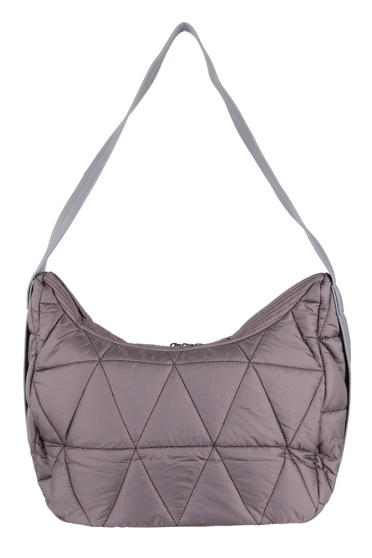 K-Way Quilted Shoulder Bag With Padded Texture