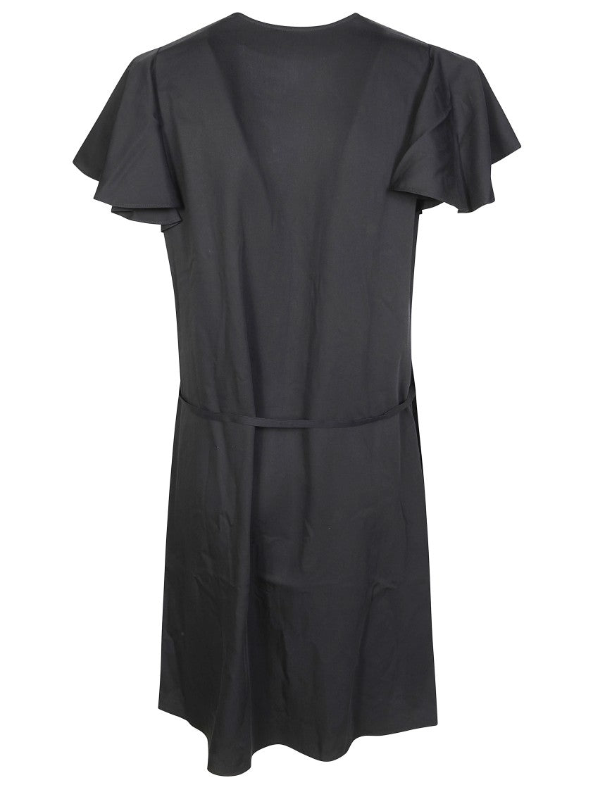 Diesel Flutter Sleeves Tie Belt Dress