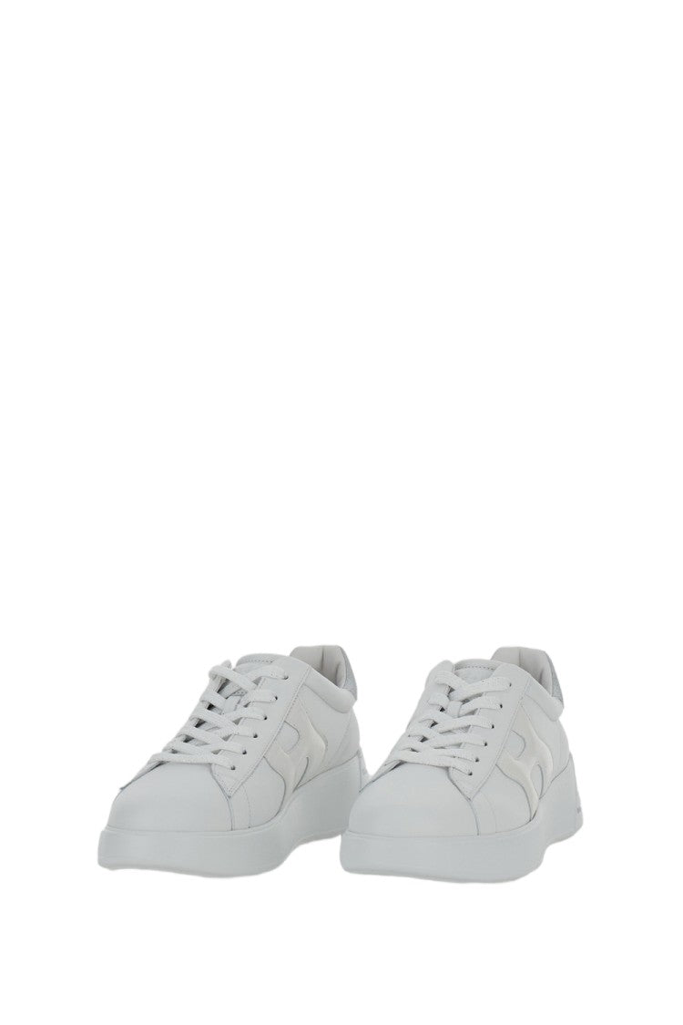 Hogan White Hogan Rebel Nappa Sneakers