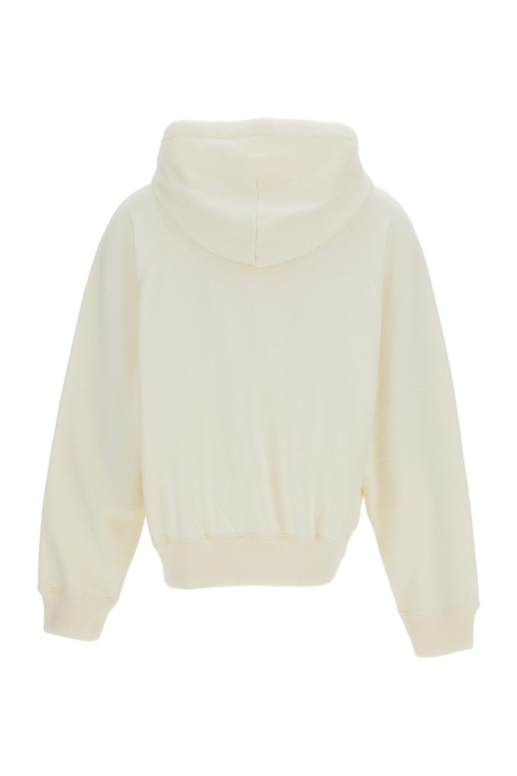 Polo Ralph Lauren Oversized White Cotton-Blend Terry Hoodie With Signature Motif