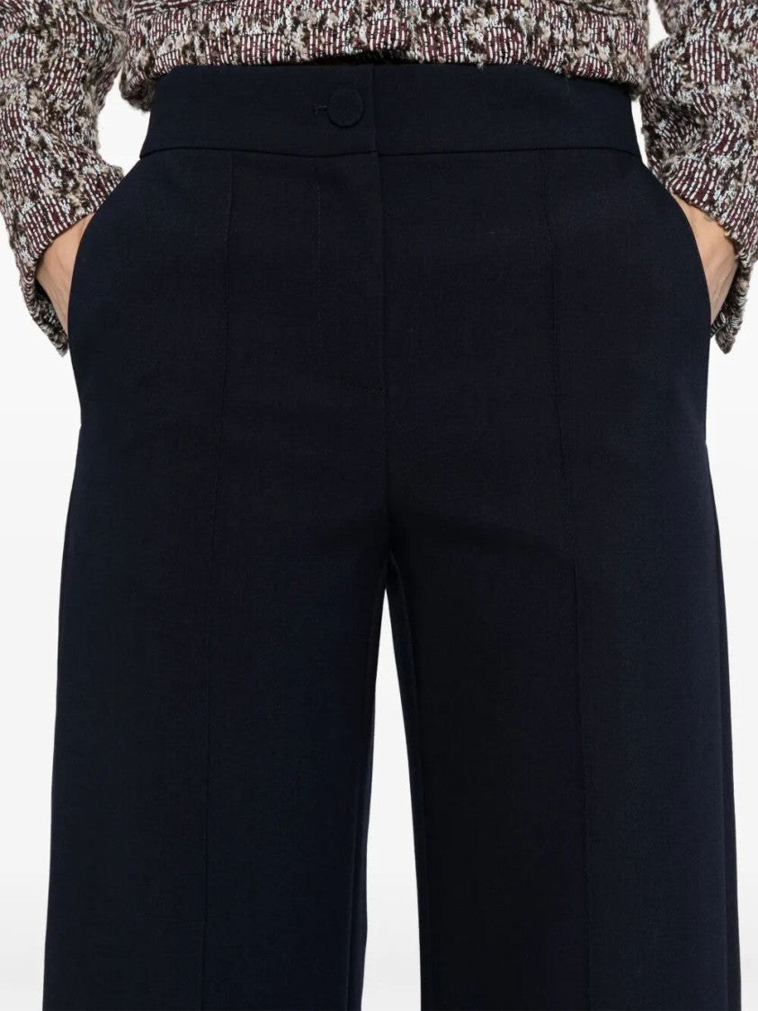 Patrizia Pepe Wide-Leg Tailored Pants With Comfort-Fit Waistband