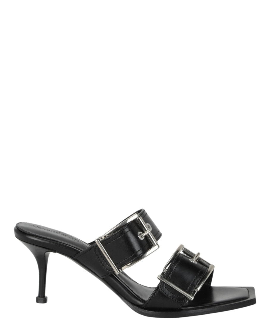 Alexander Mcqueen Double Buckle Punk Mules