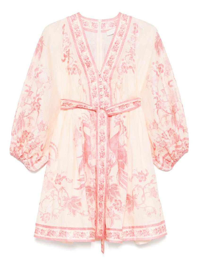 Zimmermann Lucky Plunge Mini Dress