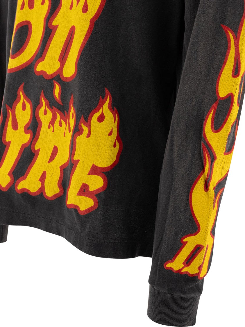 Saint Mxxxxxx Long-Sleeve Graphic T-Shirt