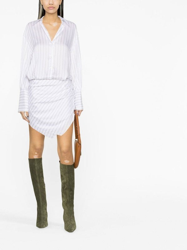 The Attico Hatty Striped Shirtdress