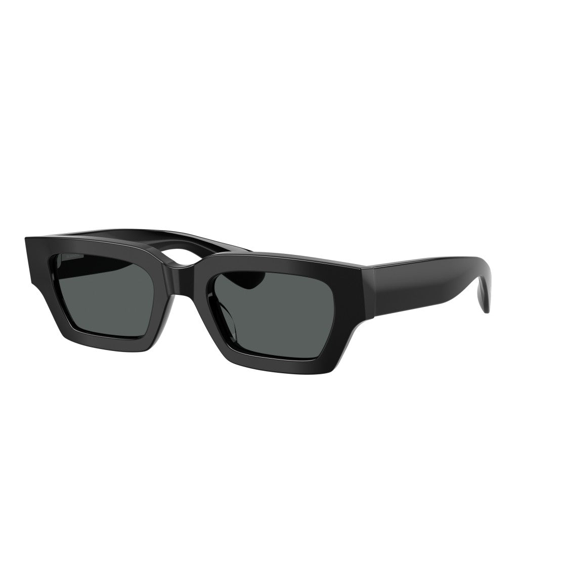 Oliver Peoples Rectangular Black Acetate Sunglasses With Wide Arms