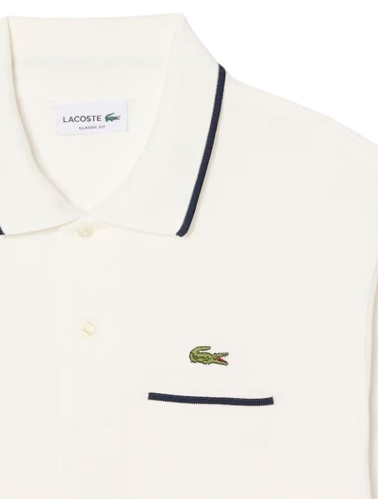 Lacoste Classic Fit White Polo Shirt