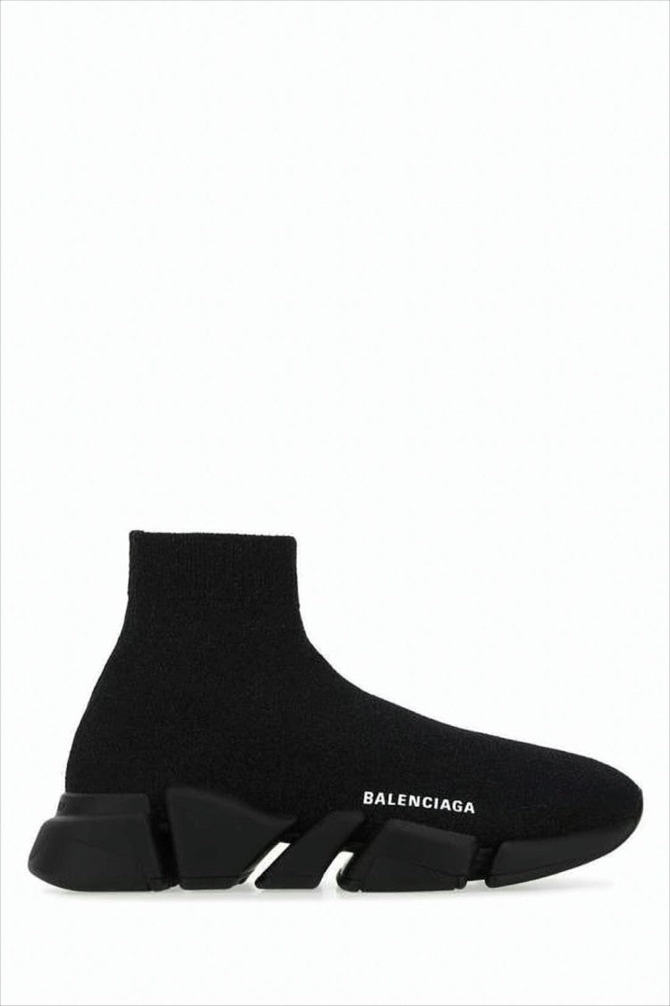 Balenciaga Sock-Style Black Sneakers With Chunky Sole And Minimalist Design