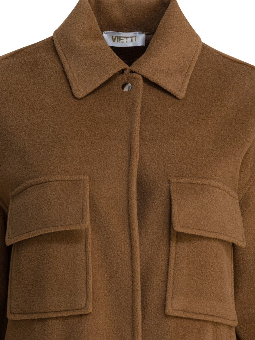 Semper Relaxed Fit Brown Jacket With Classic Collar
