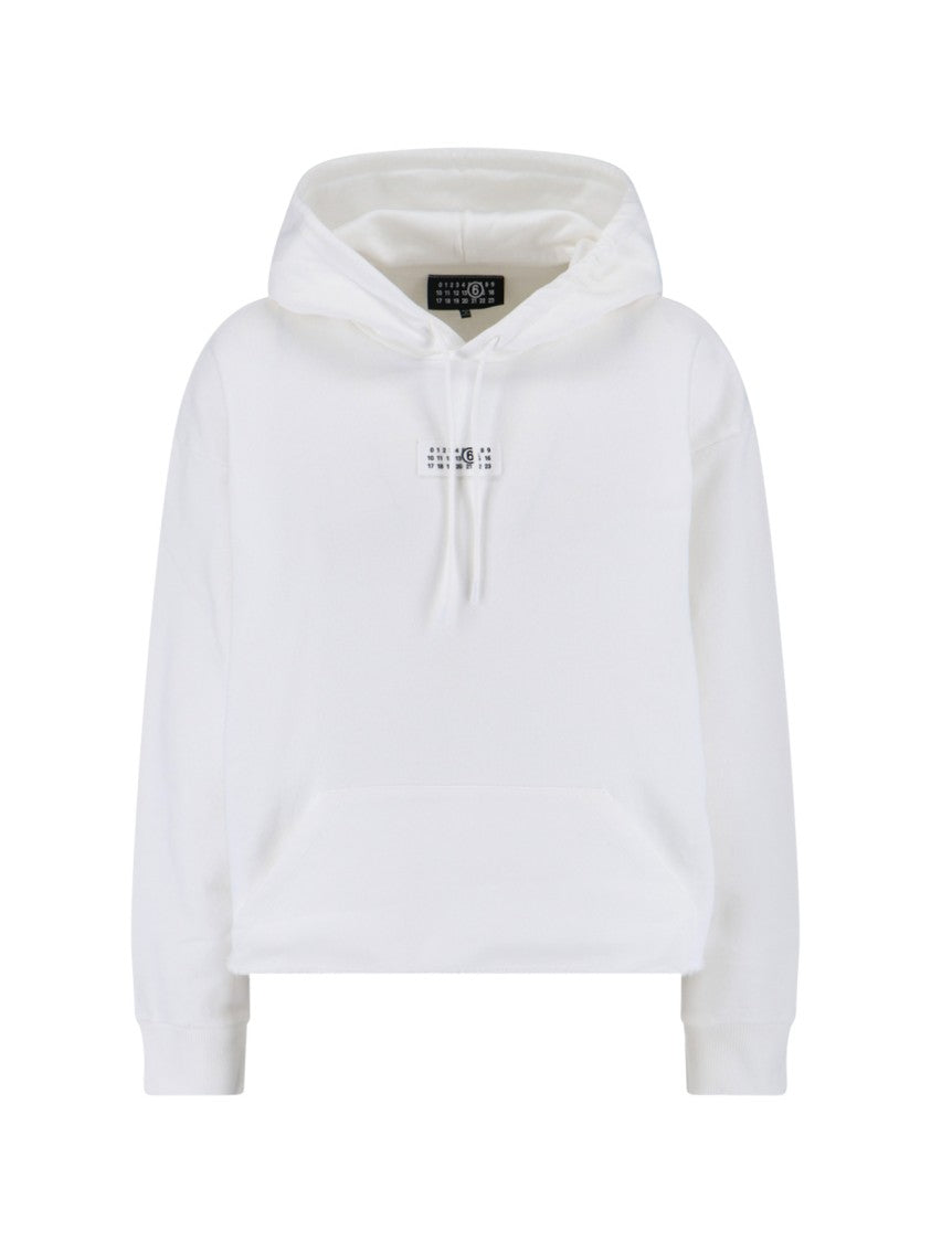 Mm6 By Maison Margiela "Numeric" Hoodie – White