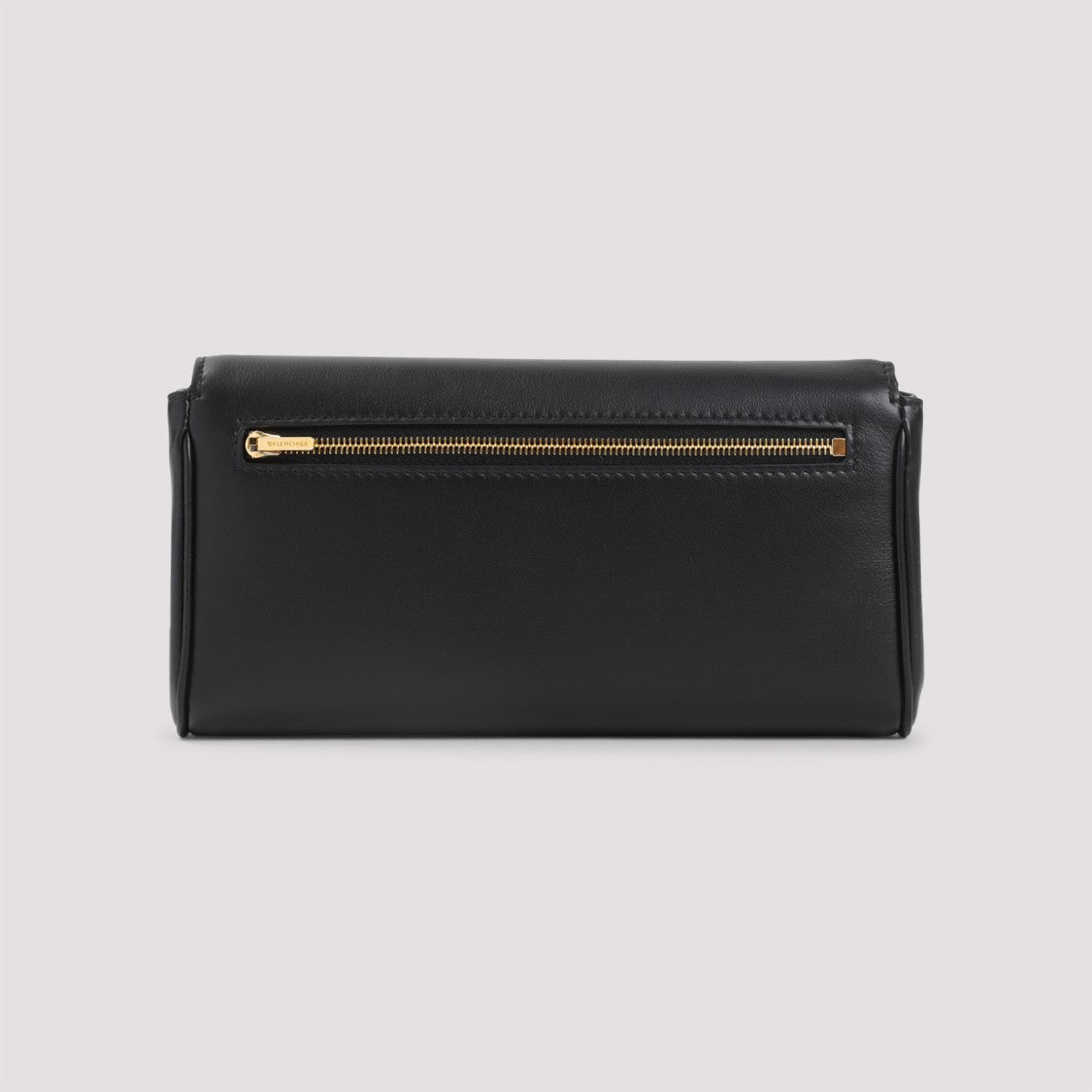 Balenciaga Compact Black Calf Leather Wallet