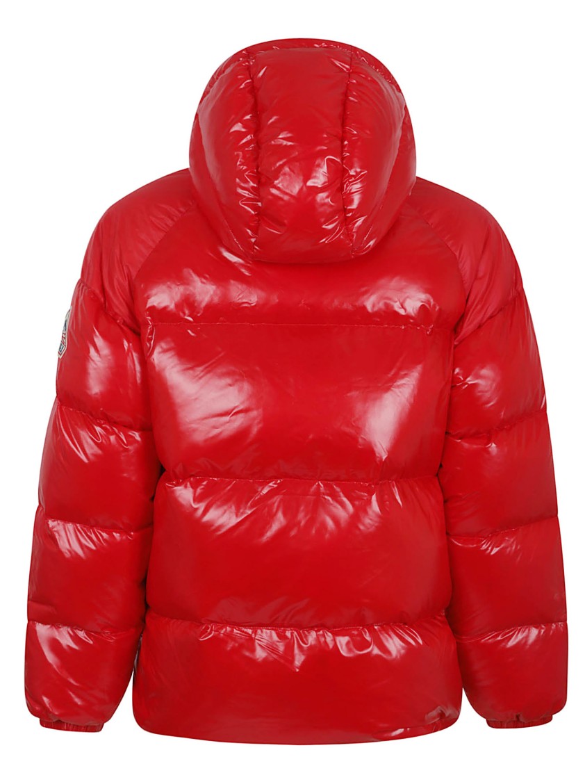 Pyrenex Quilted Red Down Jacket With Hood