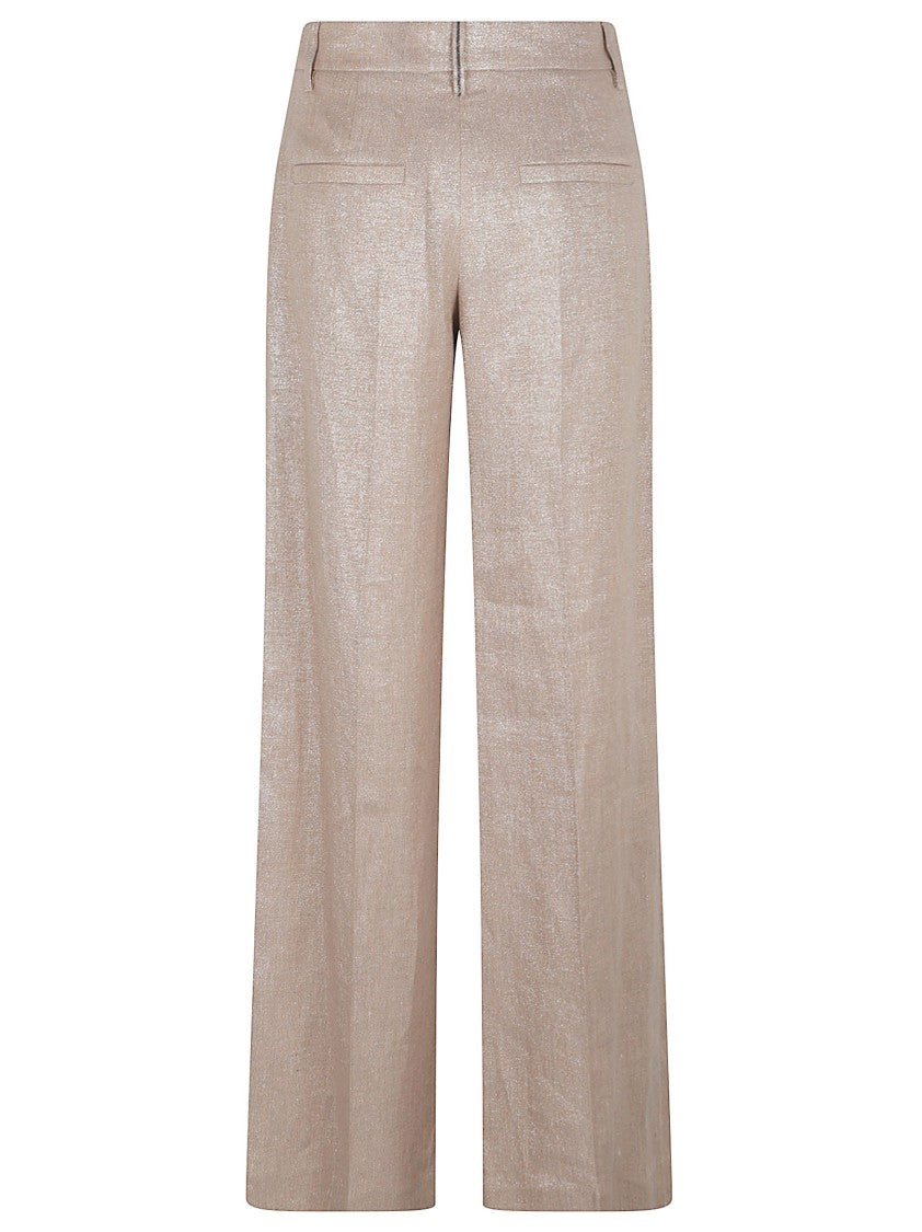 Brunello Cucinelli Straight-Leg Trousers With Subtle Sheen