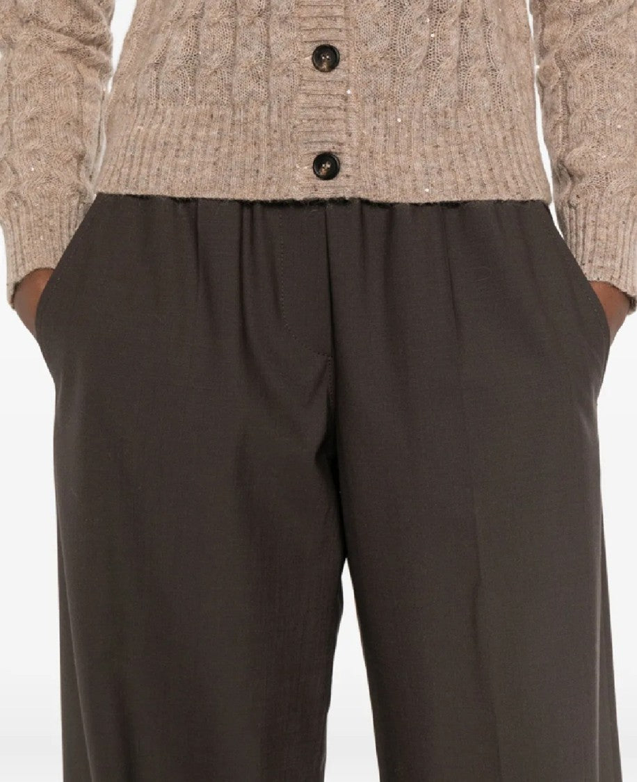 Brunello Cucinelli Wide-Leg Trousers With Relaxed Fit