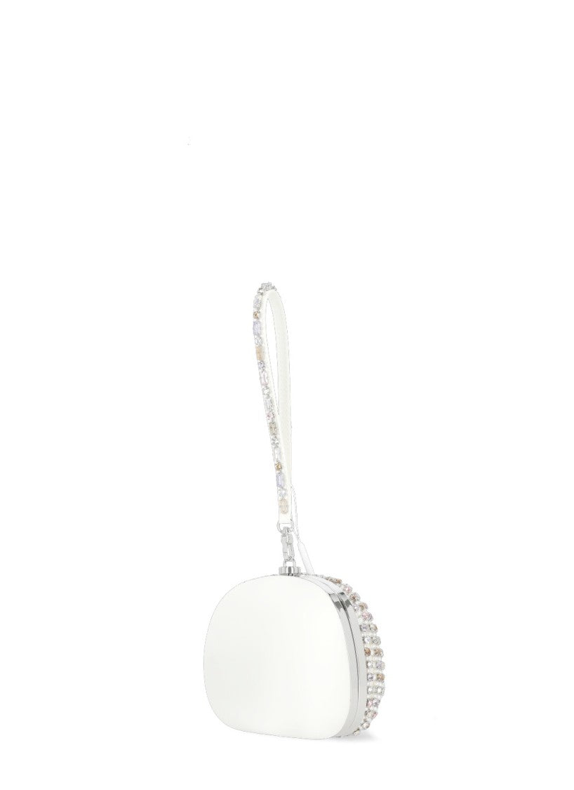 Self-Portrait Multicolored Strass-Embellished Clutch Bag